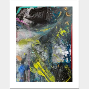 Dark Abstract Painting Posters and Art